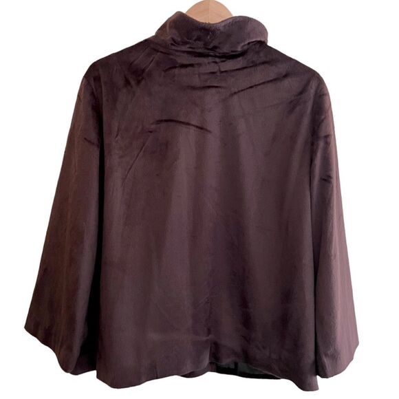 NWT🏷 Jaclyn Smith Brown Faux Fur Jacket Sz XL - Picture 3 of 16